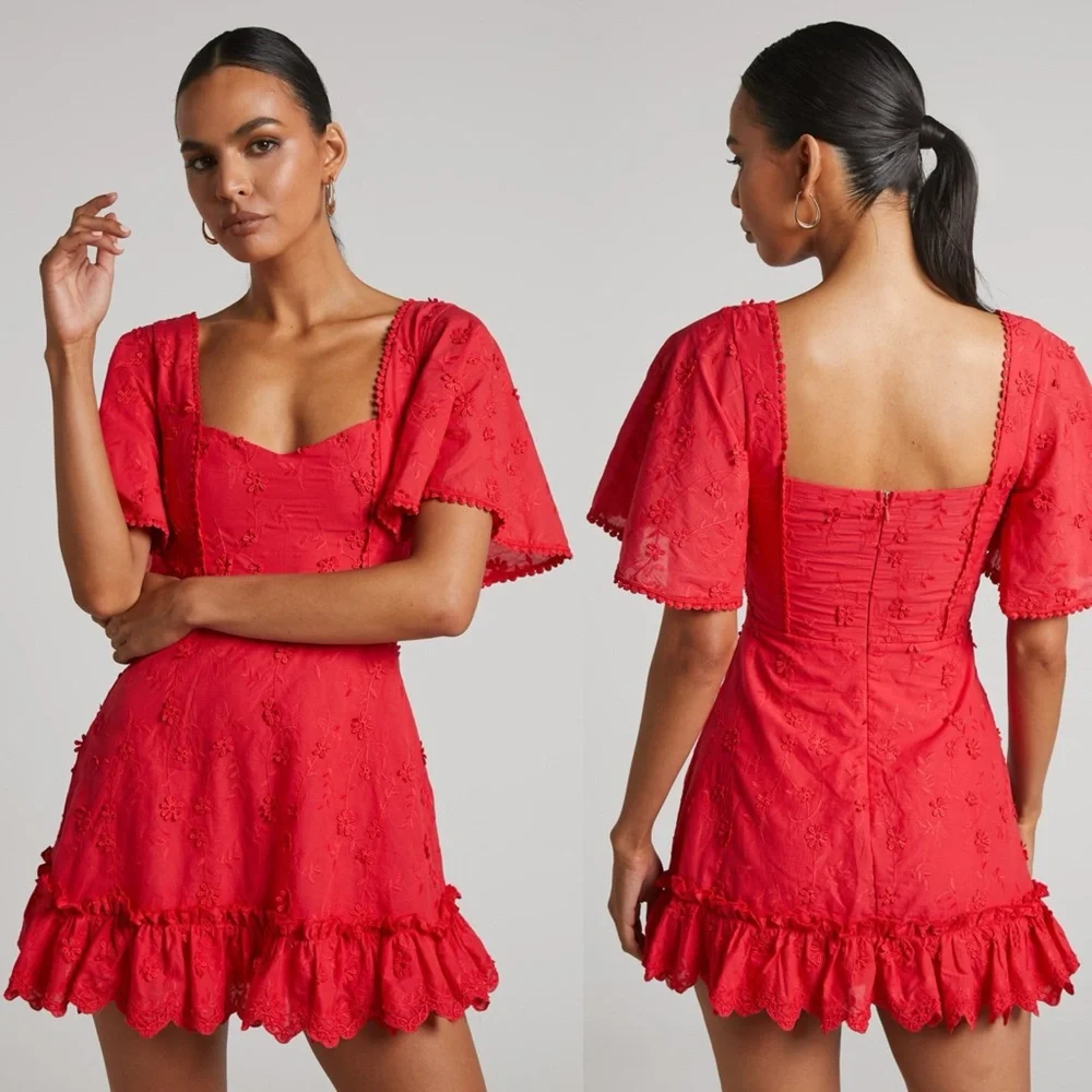 betty bouquet knit mini dress Betty Asymmetric Neckline Skater Mini Dress Lilac – Canella Lane